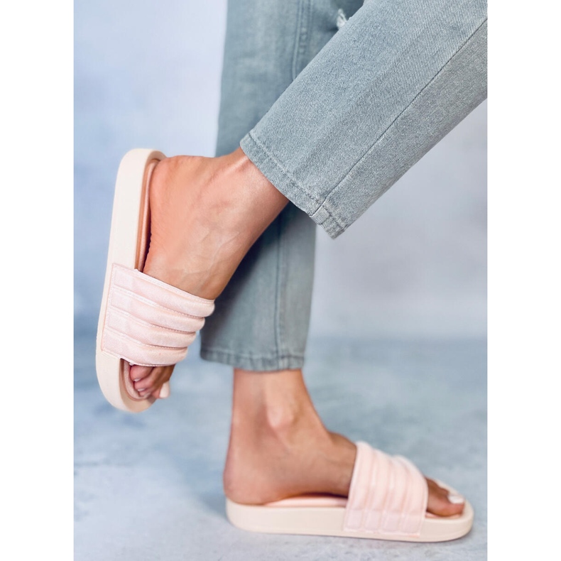 Chinelos femininos Minno Pink rosa 2