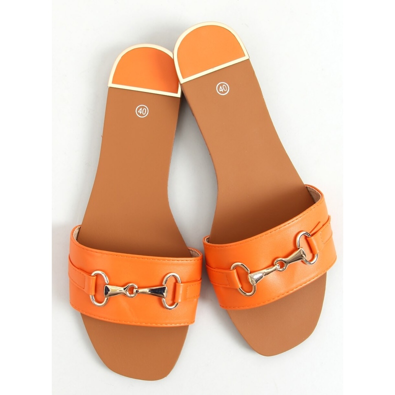 Chinelos de mulher Gallery Orange laranja 1