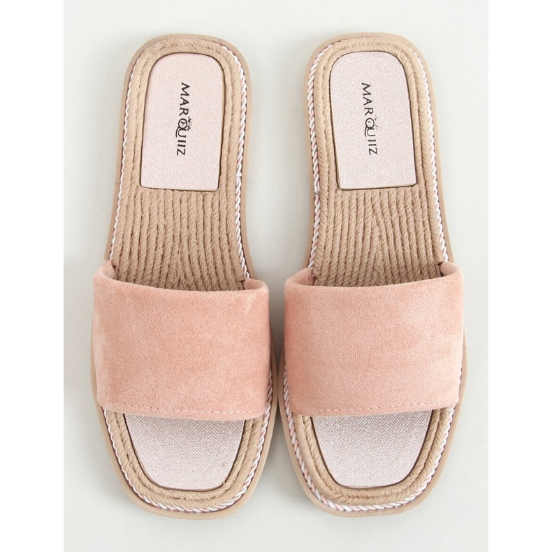 Chinelos de mulher Daniels Pink em camurça rosa 1