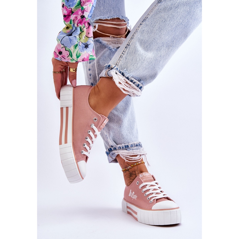 Tênis feminino On The Platform Lee Cooper LCW-23-31-1804L rosa 2