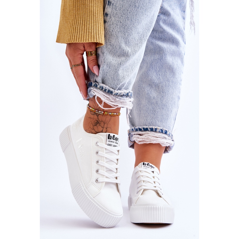 Tênis Plataforma Confortável Lee Cooper LCW-23-31-1806L Branco 1