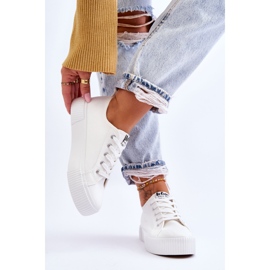 Tênis Plataforma Confortável Lee Cooper LCW-23-31-1806L Branco 2