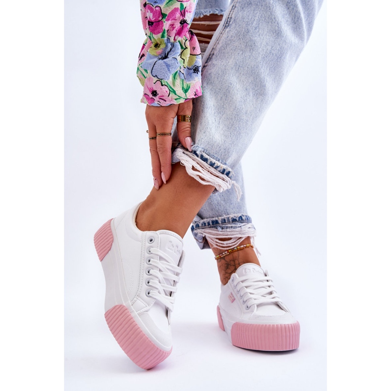 Tênis esportivo branco Lee Cooper LCW-23-31-1787L 2