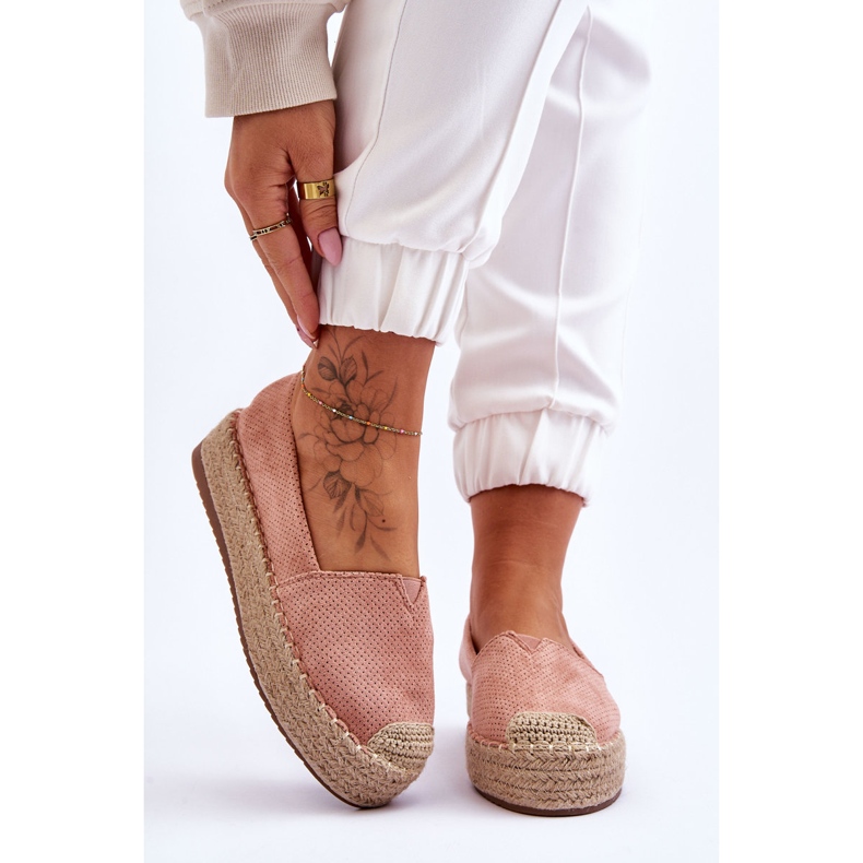 PM1 Espadrille On Straw Platform Pink Highway rosa 1 PM1 Espadrille On Straw Platform Pink Highway rosa 1