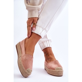 PM1 Espadrille On Straw Platform Pink Highway rosa 2 PM1 Espadrille On Straw Platform Pink Highway rosa 2