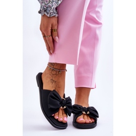 Evento Chinelos Femininos com Laço Preto Becky 1