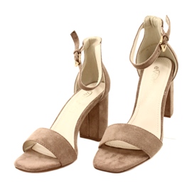 Evento Sandálias de salto alto bege 23SD35-5560 2