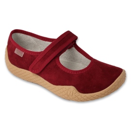 Sapatos femininos de Befado Pu-Young 197D003 Borgonha vermelho 2