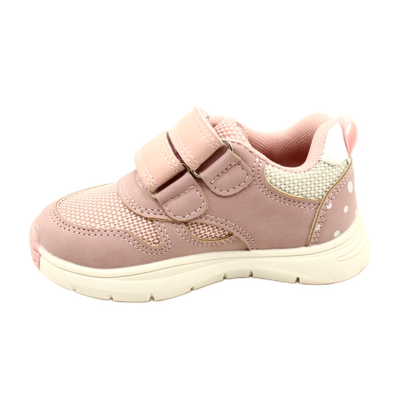 Evento Calçados esportivos femininos com velcro 23DZ23-5917 rosa branco 2