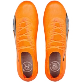Chuteira Puma Ultra Ultimate FG/AG M 107163 01 laranja laranjas e vermelhos 2