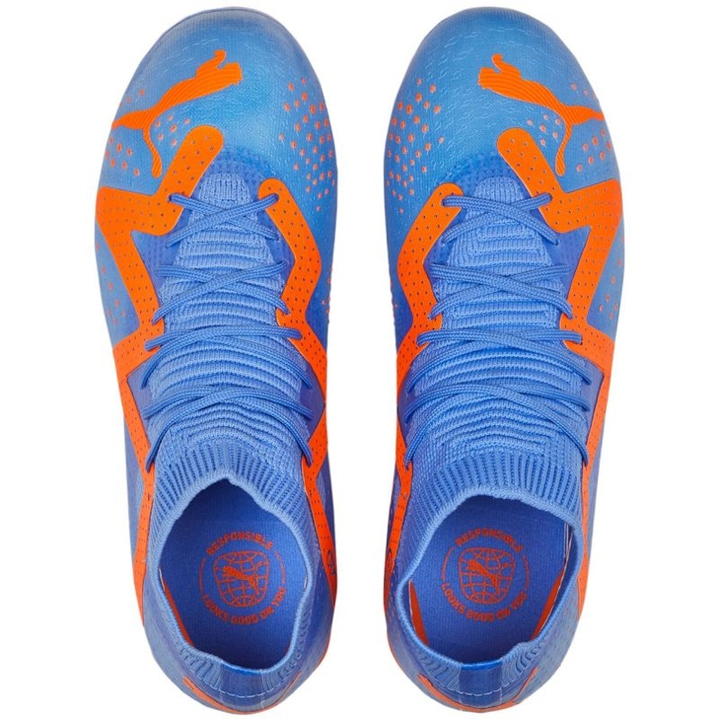 Chuteira Puma Future Match FG/AG Jr 107195 01 azul 1