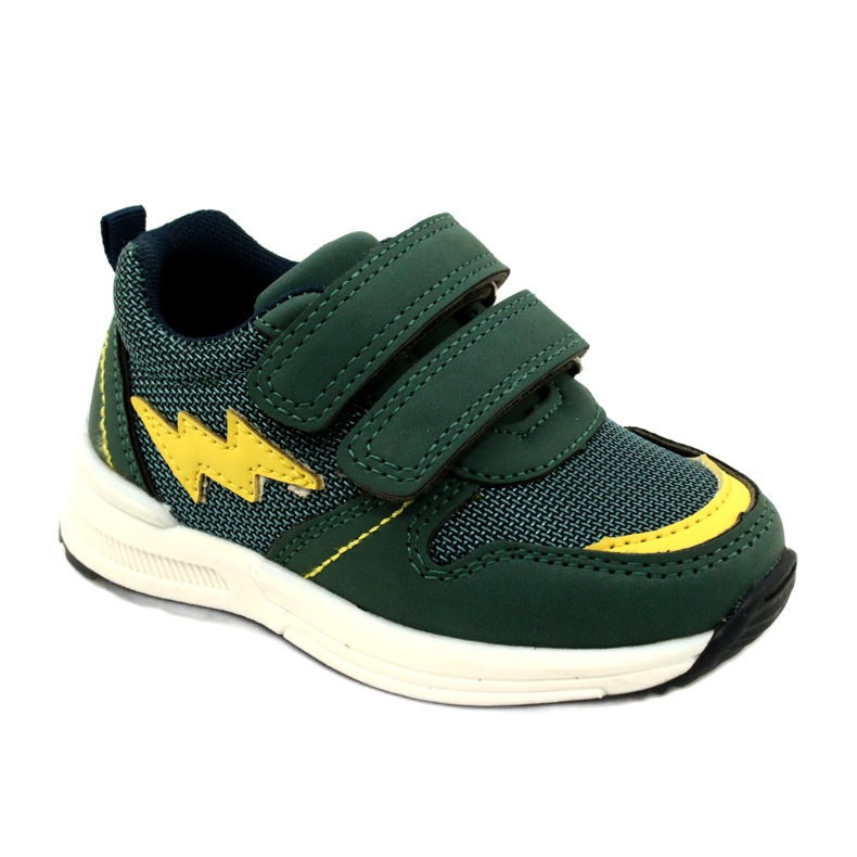Evento Sapatos esportivos para meninos para velcro 23dz23-5916 verde 1