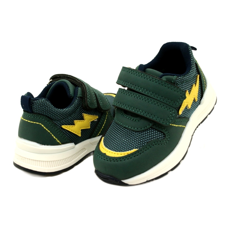 Evento Sapatos esportivos para meninos para velcro 23dz23-5916 verde 4