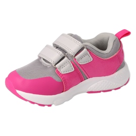 Befado esportivo infantil com velcro, cinza e rosa, 516X247 3