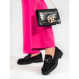 W. Potocki Mocassim preto de camurça, Potocki 1