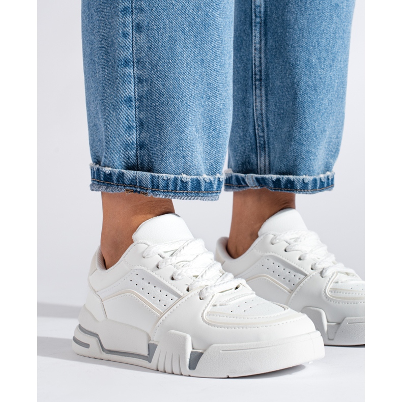 Sapatilhas Shelovet brancas de mulher branco 2