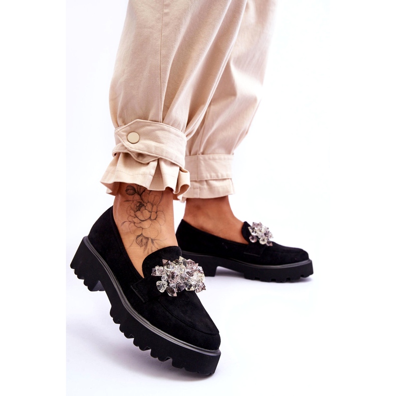 FB2 Mocassim feminino com plataforma preto Brenda 2