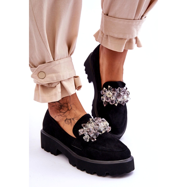 FB2 Mocassim feminino com plataforma preto Brenda 3