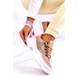 Tênis esportivo feminino Big Star JJ274A222 Bege 7