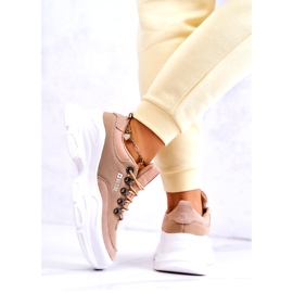 Tênis esportivo feminino Big Star JJ274A222 Bege 6