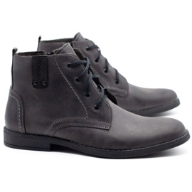 Polbut Sapatos de inverno masculinos cinza C20 2