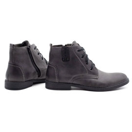 Polbut Sapatos de inverno masculinos cinza C20 3