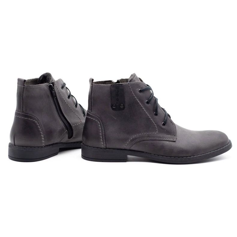 Polbut Sapatos de inverno masculinos cinza C20 3