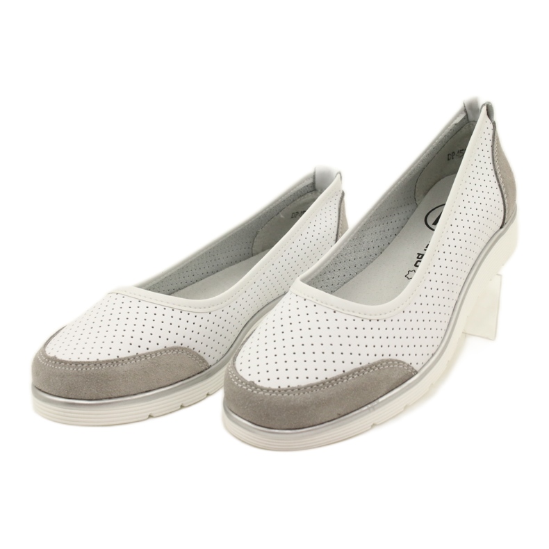Sapatilhas femininas de couro perfurado Filippo Dp4524/23 branco 2