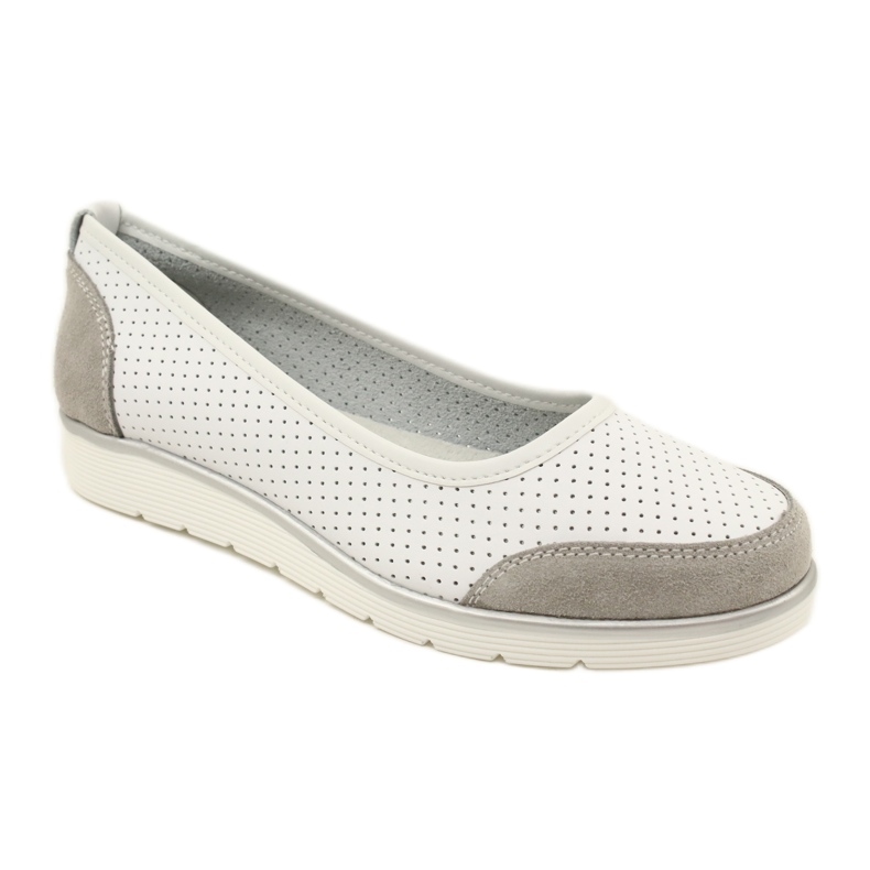 Sapatilhas femininas de couro perfurado Filippo Dp4524/23 branco 1