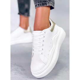 BM Tênis esportivo feminino Leone Gold branco 1