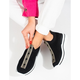 Sapatos esportivos leves femininos na plataforma Shelovet preto 2