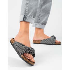 Chinelos com laço Vinceza preto 2