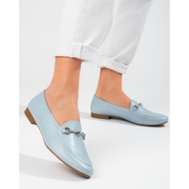 Mocassins de mulher azuis Vinceza azul 1