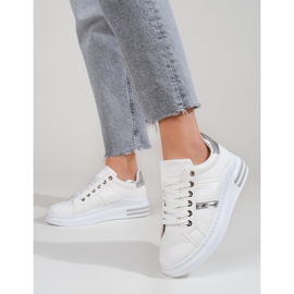 Botas brancas de mulher com sola grossa Shelovet branco 1