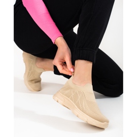 Sapatos desportivos em tecido Shelovet castanhos de mulher marrom 2