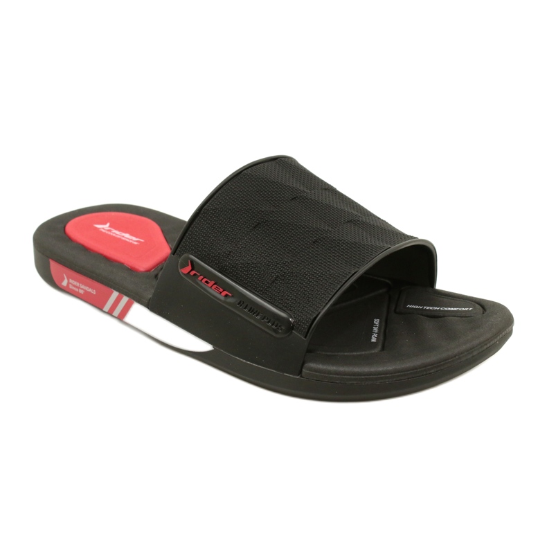 Chinelos masculinos de gel Rider 11970 Ad251 preto 1