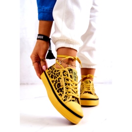 Tênis feminino Pantera Big Star JJ274616 Amarelo 2