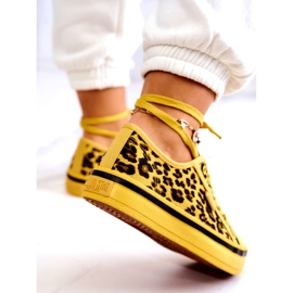 Tênis feminino Pantera Big Star JJ274616 Amarelo 5