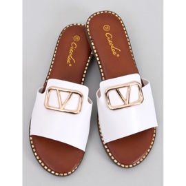 BM Chinelos de mulher Tonya White branco 1