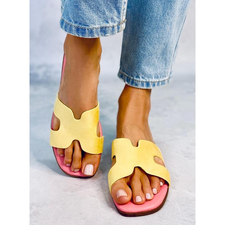 Chinelos femininos amarelos Kalani 2