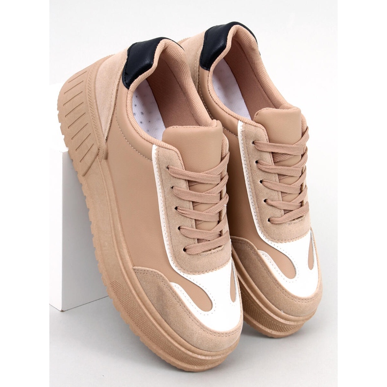 BM Tênis Plataforma Griffin Cáqui bege 1