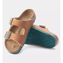 Chinelos Birkenstock Arizona Bs Jr 1023406 castanho 2