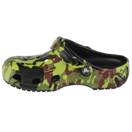 Chinelos Crocs Classic Spray Camo Clog 208305-001 verde 1