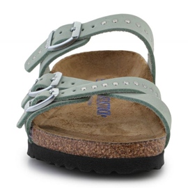 Birkenstock Franca rebites injetados Chinelos Matcha W 1024267 verde 1