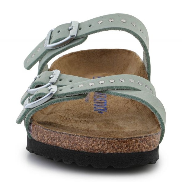 Birkenstock Franca rebites injetados Chinelos Matcha W 1024267 verde 1