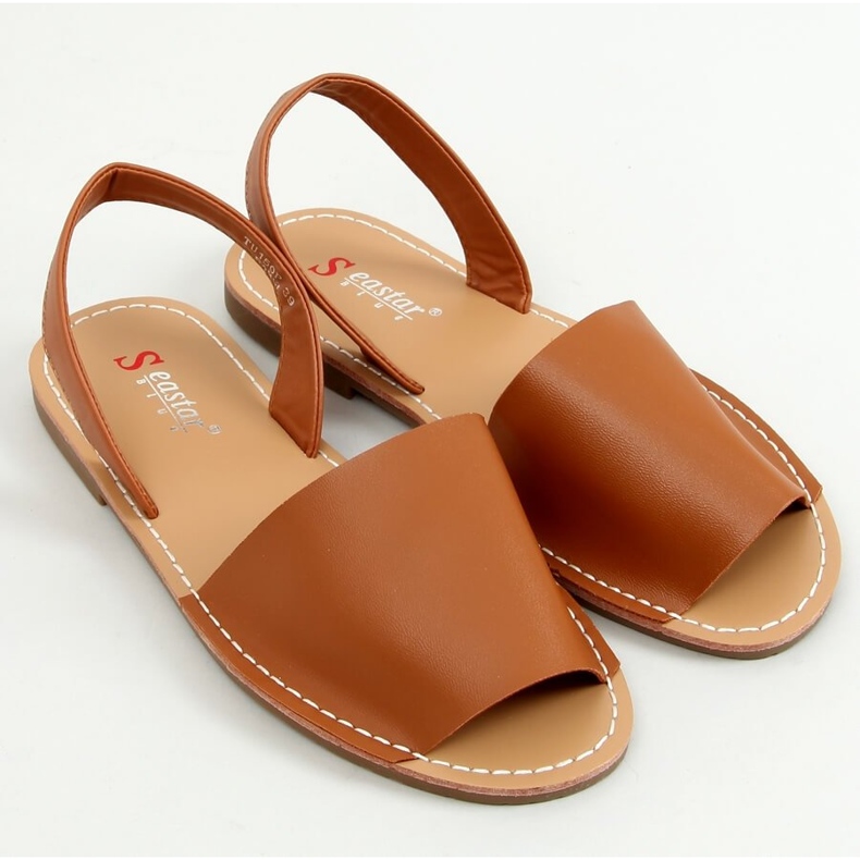 BM Sandálias femininas Sloan Camel marrom 1