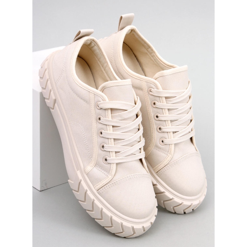 Sapatilhas de mulher Hampton Beige com plataforma bege 1 Sapatilhas de mulher Hampton Beige com plataforma bege 1