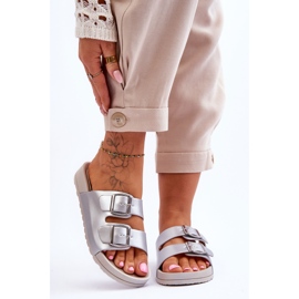 Sandálias Plataforma Feminina Silver Vertigo prata 1