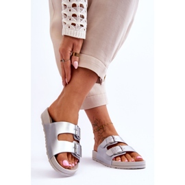 Sandálias Plataforma Feminina Silver Vertigo prata 2