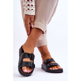 Chinelos femininos plataforma preto Vertigo 2